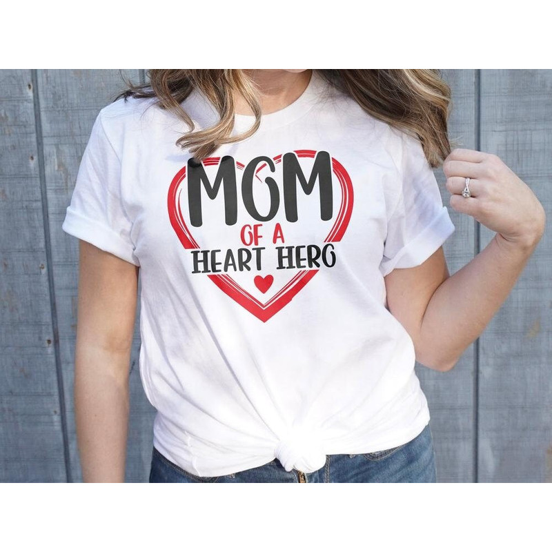 Chd Awareness Mom Svg Png, Mom of a Heart Hero Svg, Red Blue Ribbon Svg, Congenital Heart Defect Awareness Svg Cricut Sublimation Design.jpg