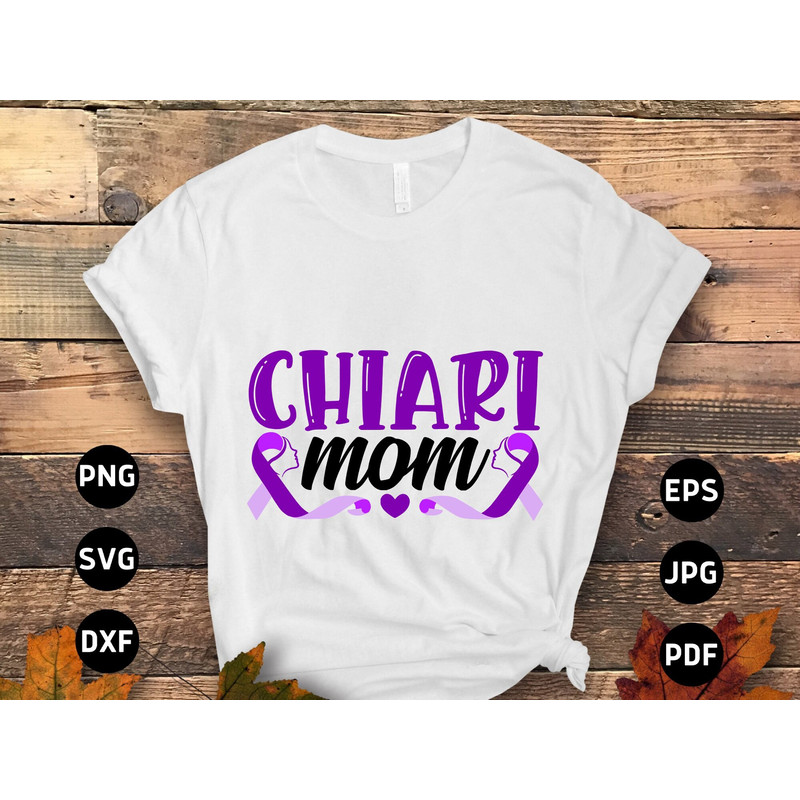 Chiari Malformation Awareness Svg Png, Chiari Mom Svg, Chiari Support Svg, Purple Ribbon Svg Cricut Cut File Sublimation.jpg