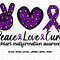 Chiari Malformation Awareness Svg Png, Peace Love Cure Svg, Chiari Support Svg, Purple Ribbon Svg Cricut Cut File Sublimation.jpg
