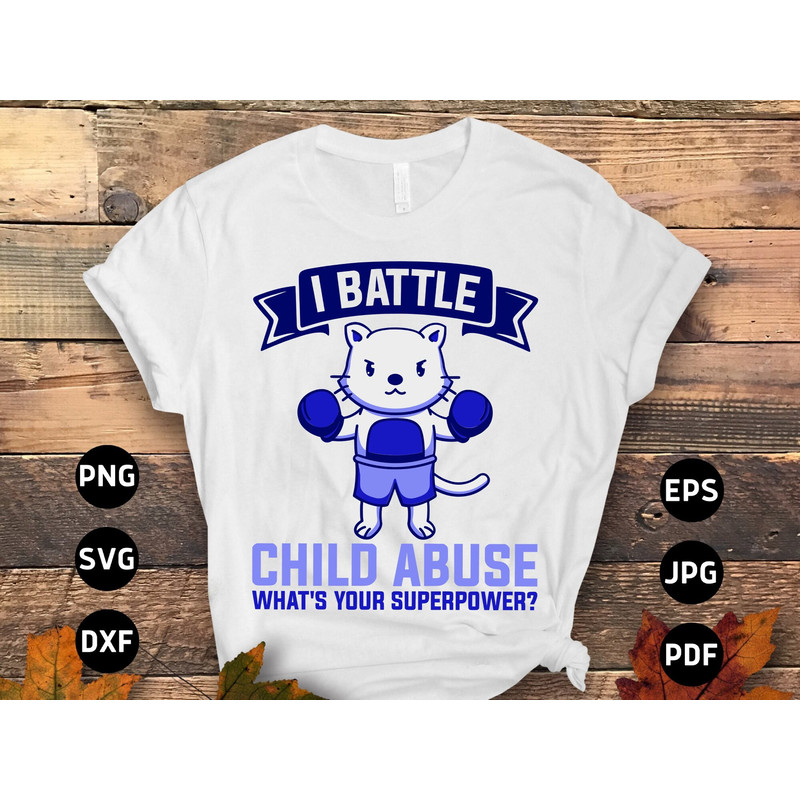 Child Abuse Awareness Svg Png, I Battle Child Abuse What's Your Superpower Svg, Blue Ribbon Svg, Child Abuse Prevention Cricut Sublimation.jpg