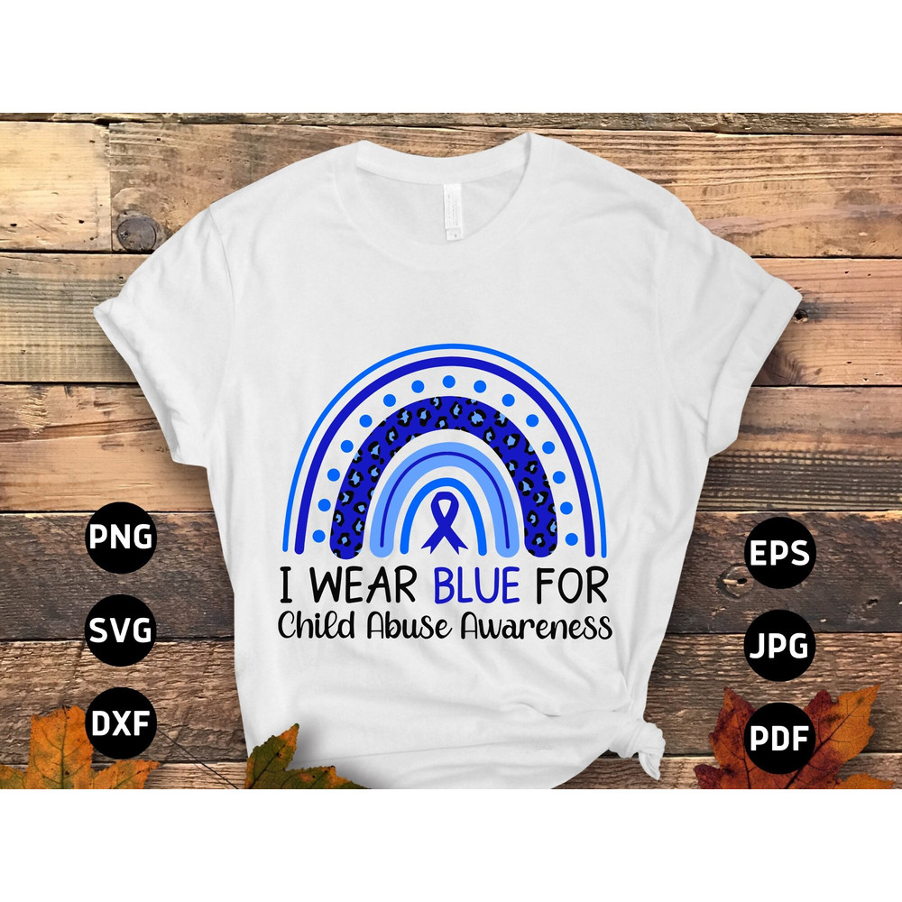 Child Abuse Awareness Svg Png, I Wear Blue for Child Abuse Svg, Blue Ribbon Svg, Child Abuse Prevention Cricut Cut File Sublimation Design.jpg
