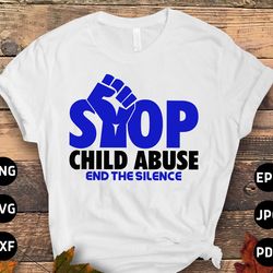 child abuse awareness svg png, stop child abuse end the silence svg, blue ribbon svg, child abuse prevention cricut cut