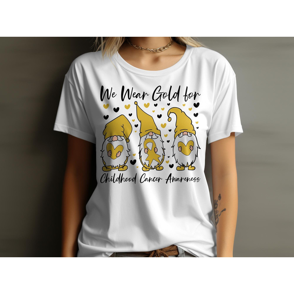 Childhood Cancer Awareness Svg Png, We Wear Gold for Childhood Cancer Gnome Svg, Pediatric Cancer Awareness Ribbon Svg Cricut Sublimation.jpg