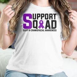 cleft craniofacial awareness svg png, support squad svg, purple ribbon svg, cleft palate support cricut sublimation desi