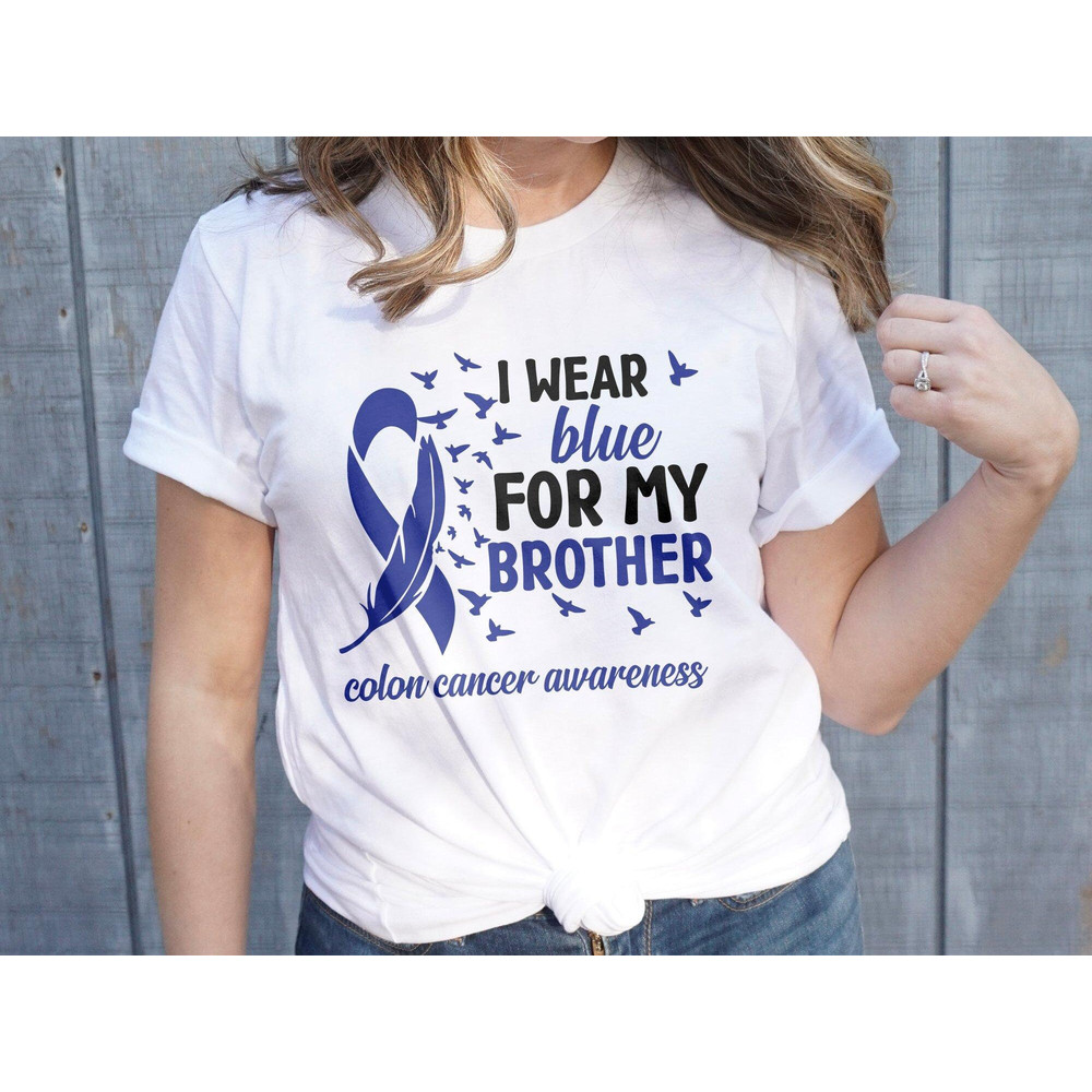 Colon Cancer Awareness Svg Png, I Wear Blue for My Brother Svg, Blue Ribbon Svg Cricut Sublimation Design.jpg