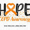 COPD Awareness Hope Svg Png, Orange Ribbon Svg, COPD Awareness Svg Cricut Silhouette Cut File Png Sublimation Designs.jpg