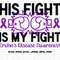 Crohn's Disease Awareness Svg Png, His Fight Is My Fight Svg, Purple Ribbon Svg Cricut Sublimation Design.jpg