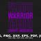 Crohn's Warrior Svg Png, Crohn's Disease Awareness Svg, Purple Ribbon Svg Cricut Sublimation Design.jpg