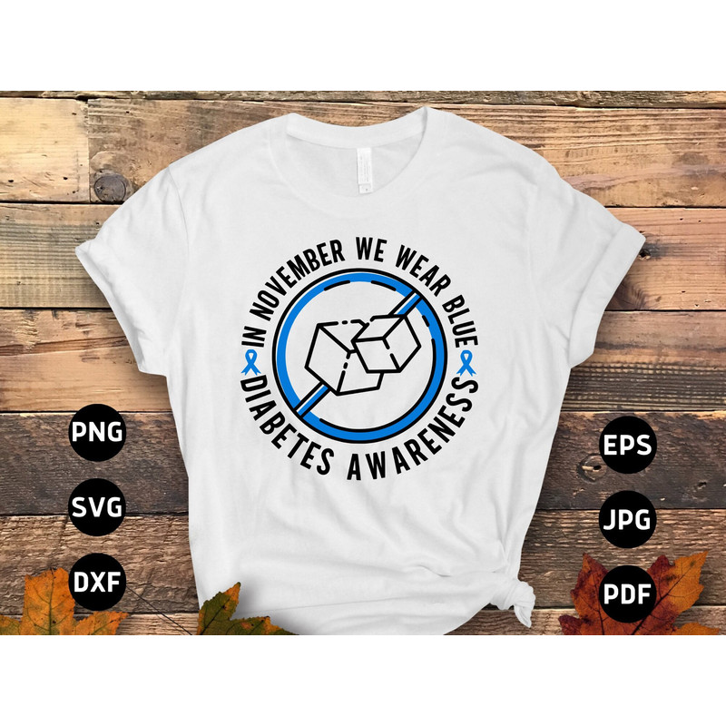 Diabetes Awareness Svg Png, In November We Wear Blue Svg, Blue Ribbon Svg, Type 1 Diabetes T1D Awareness Svg Cricut Sublimation Design.jpg