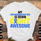Down Syndrome Awareness Svg Png, My Granddaughter Is Down Right Awesome Svg, Blue Yellow Ribbon Svg, World Down Syndrome Day Svg Sublimation.jpg