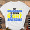 Down Syndrome Awareness Svg Png, My Grandson Is Down Right Awesome Svg, Blue Yellow Ribbon Svg, World Down Syndrome Day Svg Sublimation.jpg