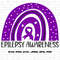 Epilepsy Awareness Purple Rainbow Svg, Purple Ribbon Svg Cricut Cut File Sublimation Design.jpg