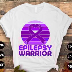 epilepsy warrior svg, epilepsy awareness svg png, purple ribbon svg cricut cut file sublimation