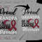 Head and Neck Cancer Awareness Svg Png, Proud Grandpa of a Head and Neck Cancer Warrior Svg, Burgundy White Ribbon Svg Circut Sublimation.jpg