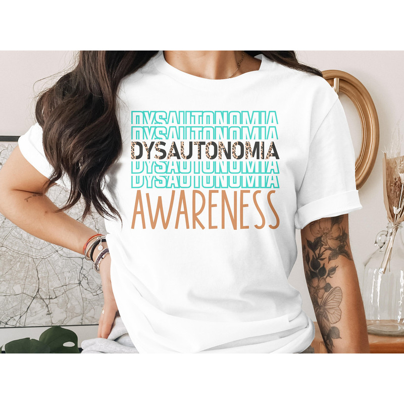 Leopard Dysautonomia Awareness Svg Png, POTS Syndrome Svg, Turquoise Dysautonomia Awareness Svg Cricut Sublimation.jpg
