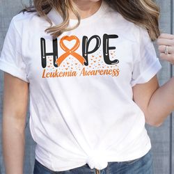 leukemia awareness svg png, hope leukemia svg, leukemia cancer orange ribbon svg cricut sublimation