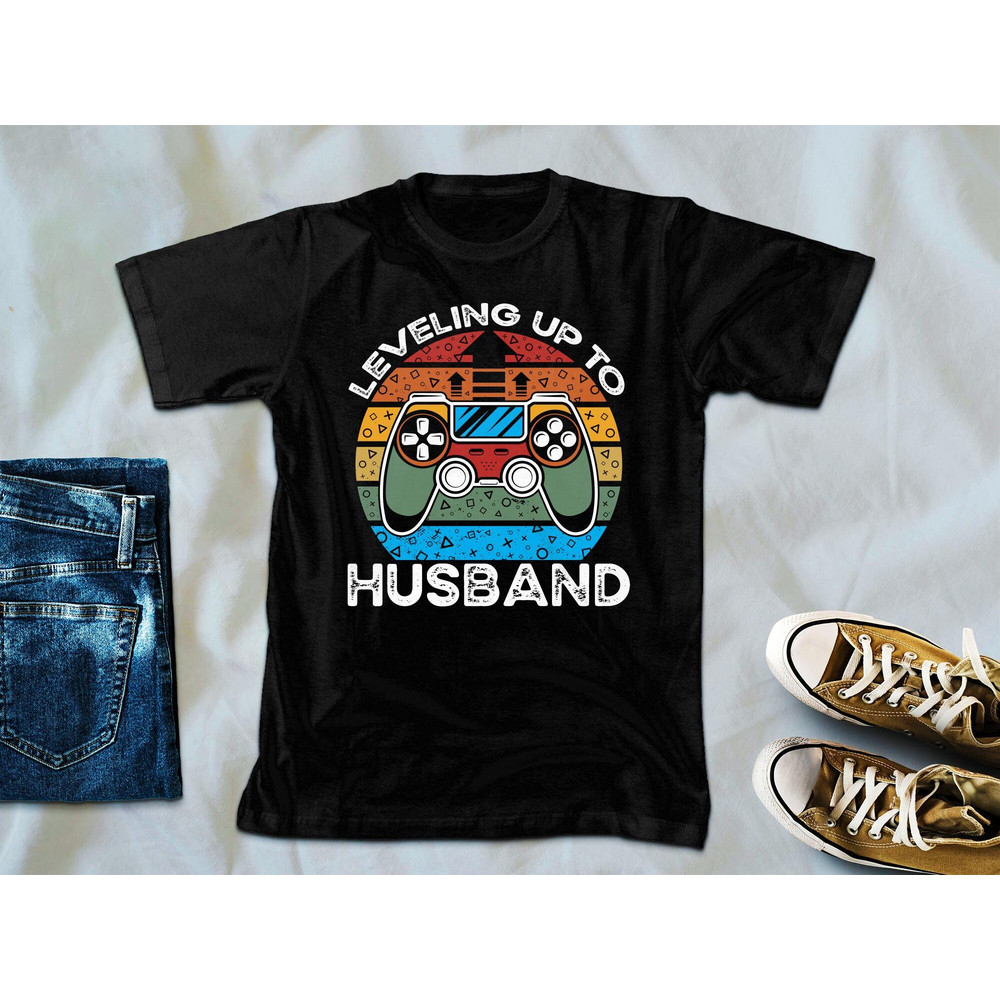 Leveling Up to Husband Svg Png, Gamer Husband Svg Cricut Sublimation Design.jpg