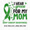 Liver Cancer Awareness Svg Png, I Wear Green for My Mom Svg, Emerald Green Ribbon Svg, Liver Cancer Support Svg Cricut Sublimation Design.jpg