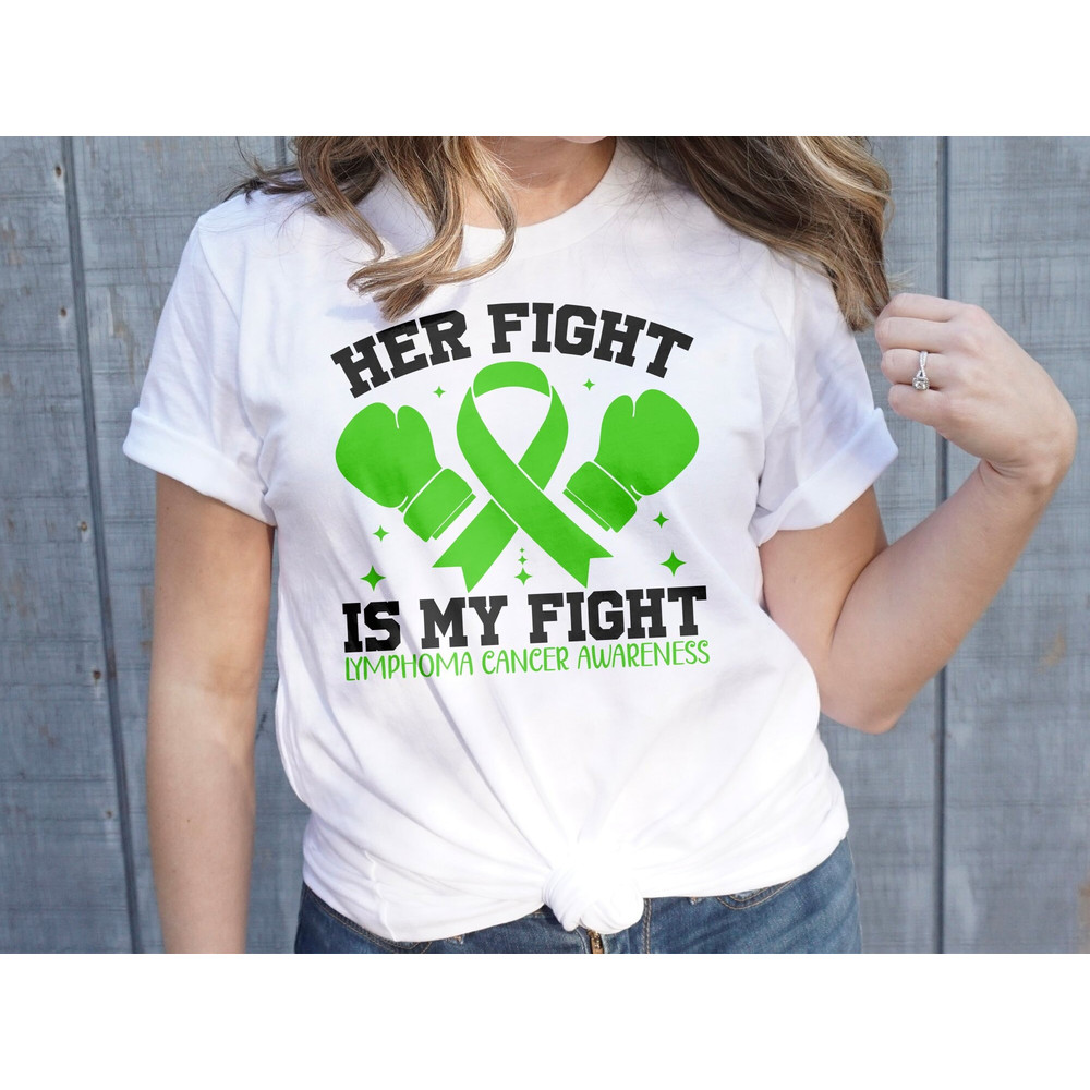 Lymphoma Cancer Awareness Svg Png, Her Fight is My Fight Svg, Lymphoma Disease Svg, Green Ribbon Svg Cricut Sublimation.jpg
