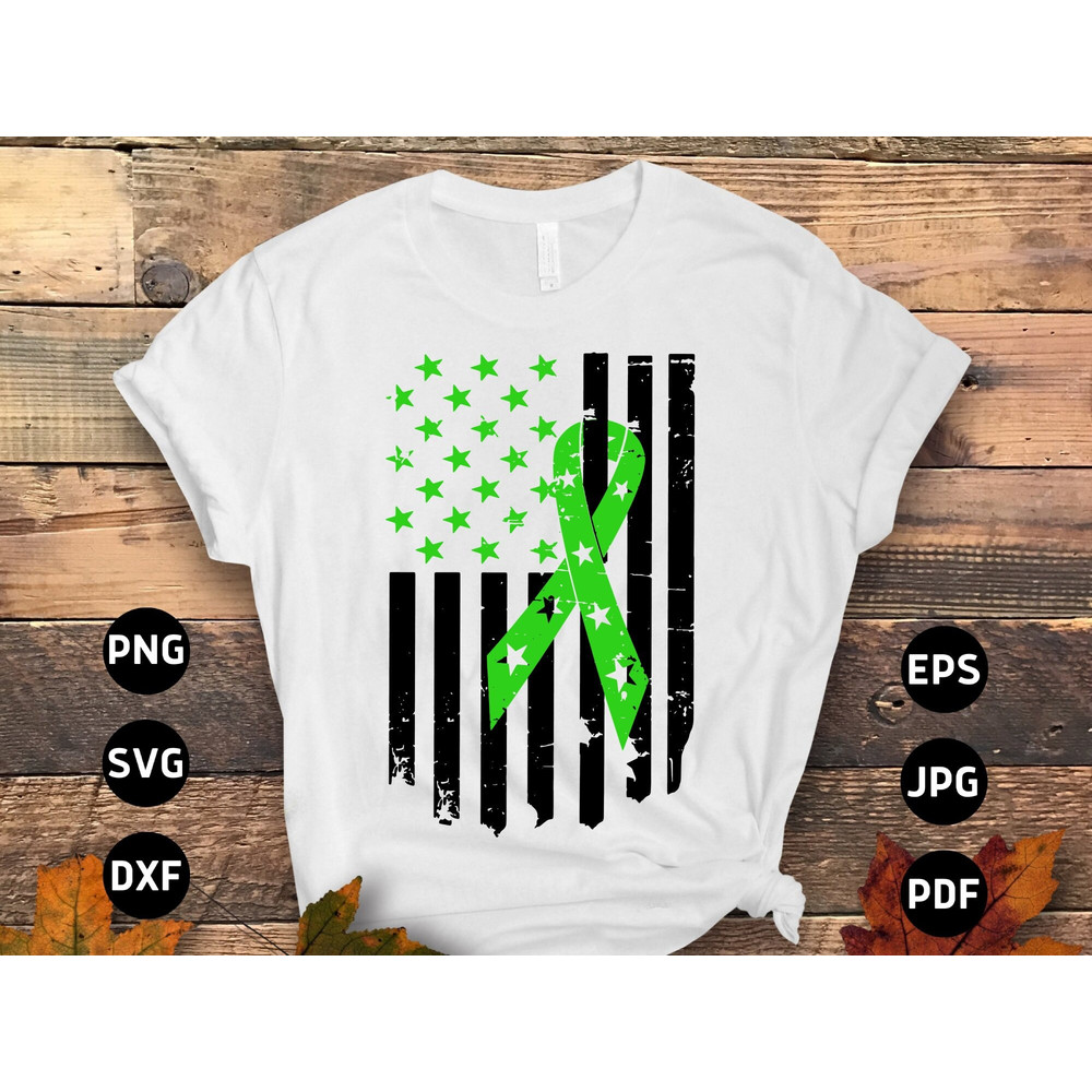 Lymphoma Cancer Awareness Svg Png, Lymphoma Cancer FlagLymphoma Cancer Flag Svg, Lymphoma Disease Svg, Green Ribbon Svg Cricut Sublimation.jpg