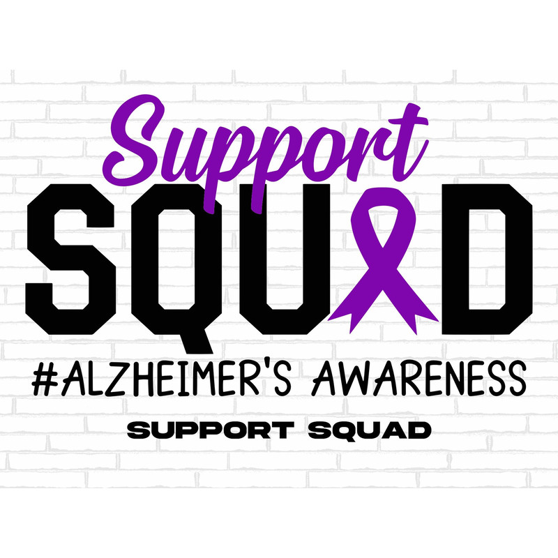 Alzheimer's Awareness Svg Png, Support Squad Svg, Purple Ribbon Svg, Alzheimer Awareness Support Svg Cricut Sublimation Design.jpg