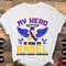 Bladder Cancer Awareness Svg Png, My Hero Is Now My Angel Svg, Bladder Cancer Memorial Ribbon Support Svg Cricut File Sublimation Design.jpg