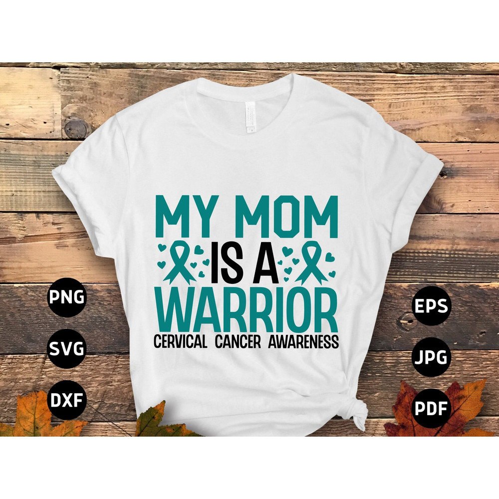 Cervical Cancer Awareness Svg Png, Svg, Cervical Cancer Teal Ribbon Svg Cricut Sublimation Design 2.jpg