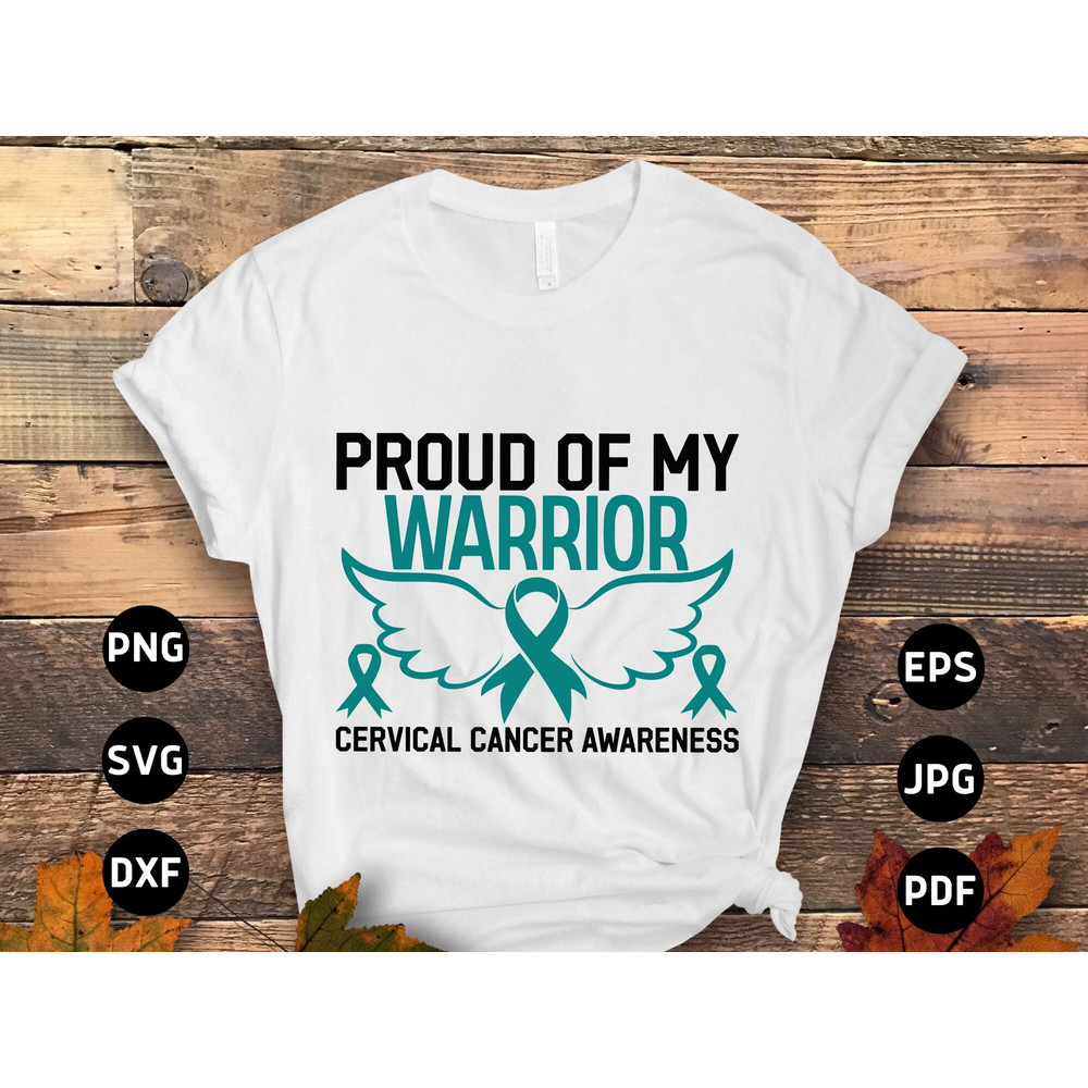Cervical Cancer Awareness Svg Png, Svg, Cervical Cancer Teal Ribbon Svg Cricut Sublimation Design 5.jpg
