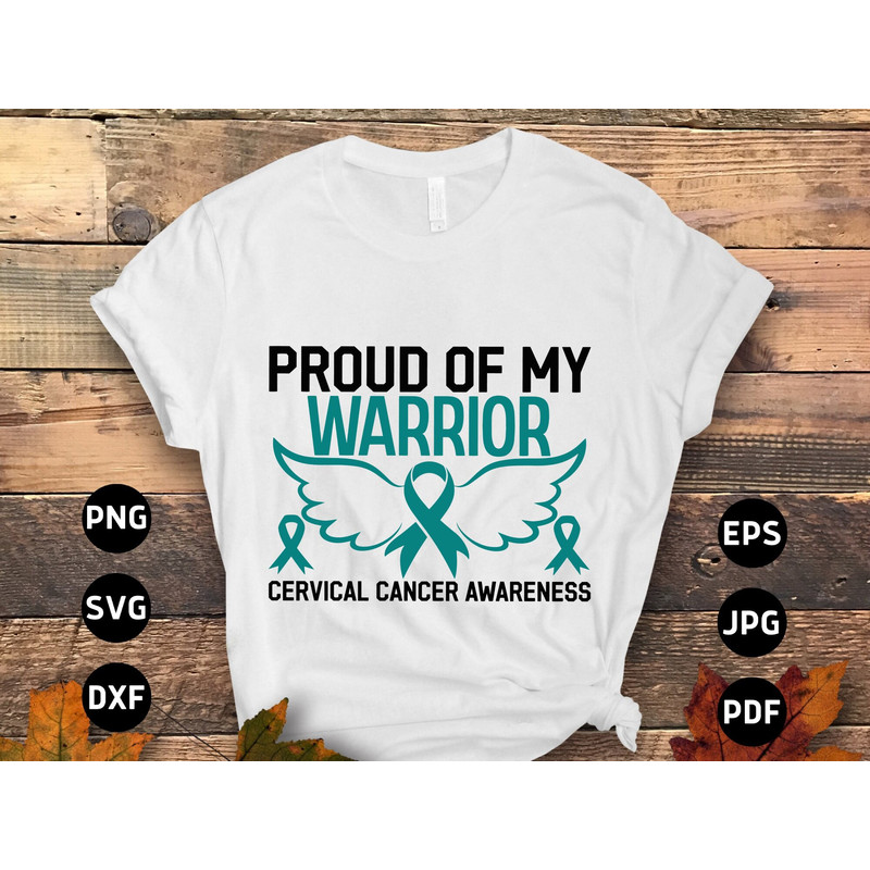 Cervical Cancer Awareness Svg Png, Svg, Cervical Cancer Teal Ribbon Svg Cricut Sublimation Design 5.jpg