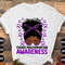 Chiari Malformation Awareness Svg Png, Afro Messy Bun Chiari Malformation Svg, Chiari Support Svg, Purple Ribbon Svg Cricut File Sublimation.jpg