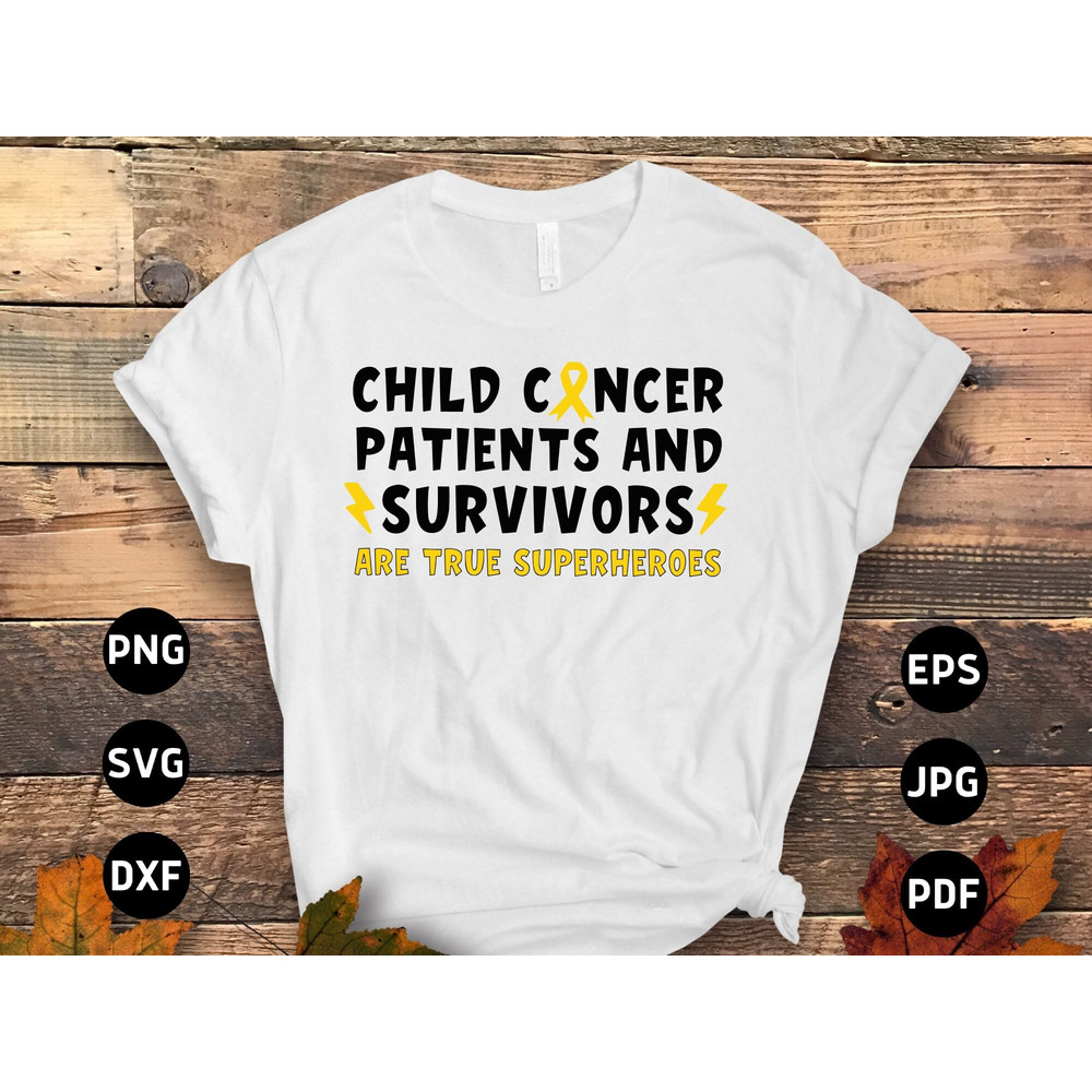 Childhood Cancer Awareness Svg Png, Child Cancer Survivor Svg, Pediatric Cancer Awareness Svg, Gold Ribbon Svg Cricut Sublimation.jpg