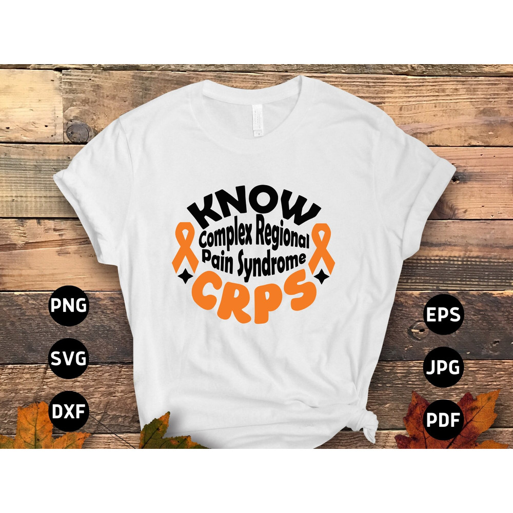 CRPS Awareness Svg Png, Complex Regional Pain Syndrome Awareness Svg, Orange Ribbon Svg, Complex Regional Pain Syndrome Awareness Svg Cricut.jpg