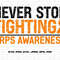CRPS Awareness Svg Png, Never Stop Fighting Svg, Orange Ribbon Svg, Complex Regional Pain Syndrome Awareness Svg Cricut Sublimation.jpg