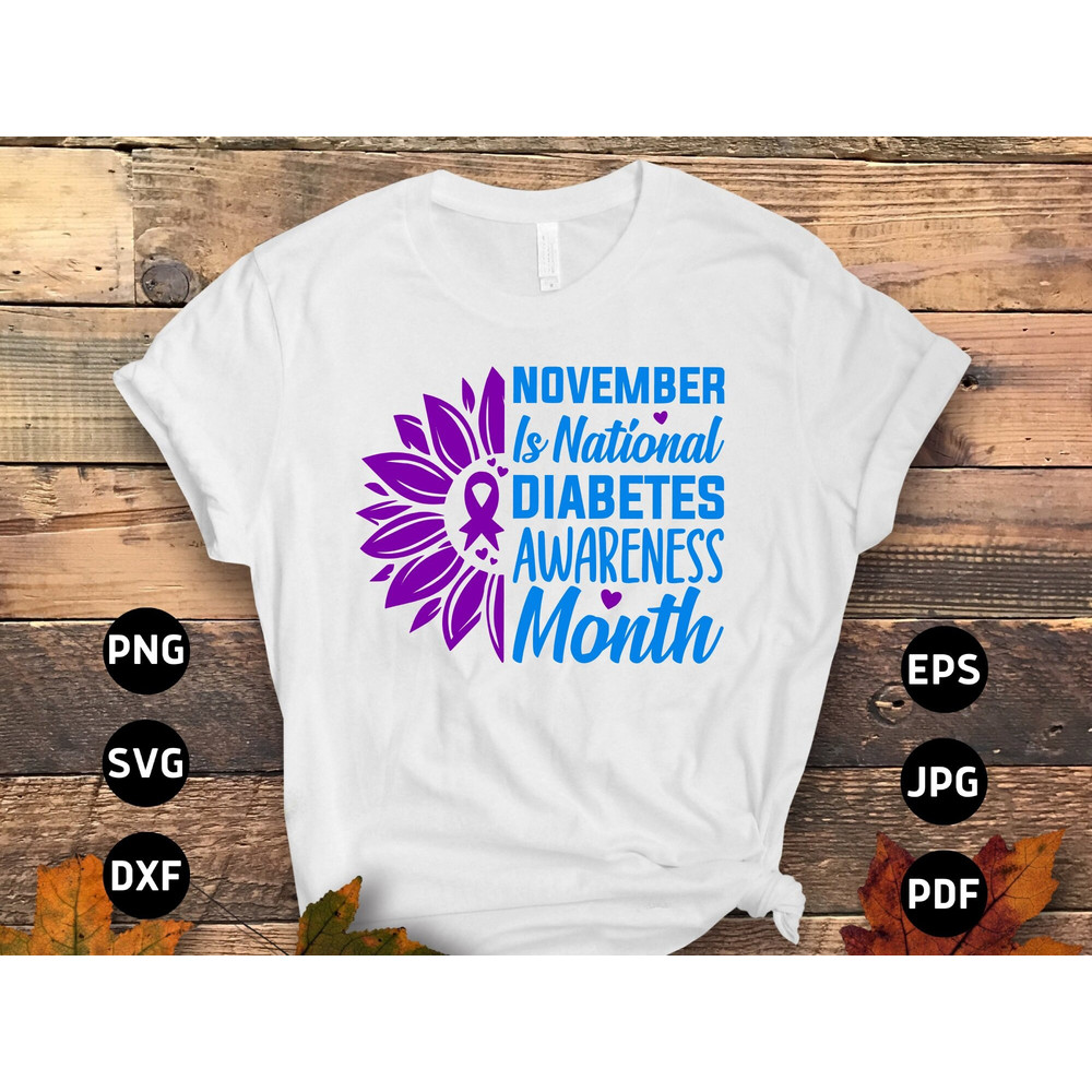 Diabetes Awareness Svg Png, November Is National Diabetes Awareness Month Svg, Blue Ribbon Svg, Type 1 Diabetes T1D Awareness Svg Cricut.jpg