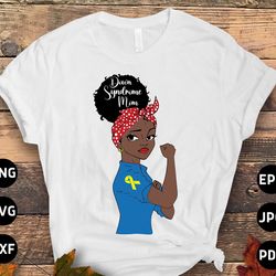 down syndrome awareness svg png, afro down syndrome mom svg, blue yellow ribbon svg, world down syndrome day svg cricut