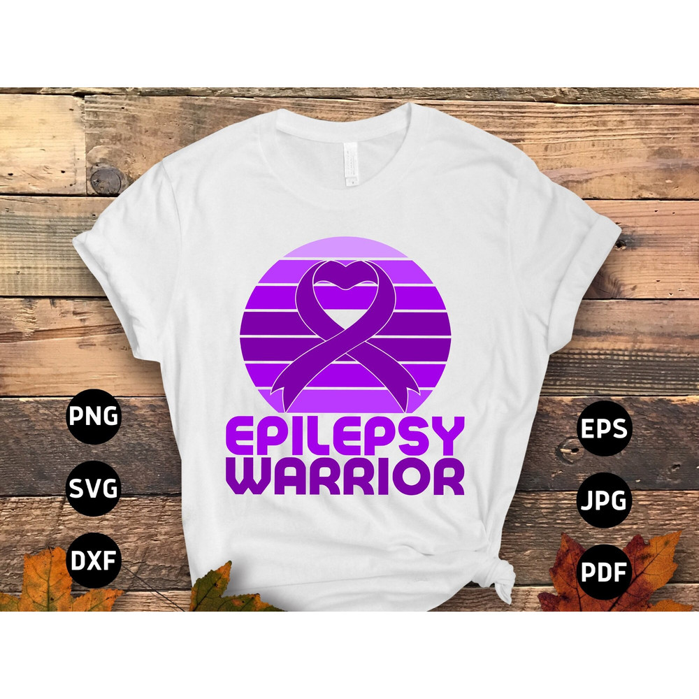 Epilepsy Warrior Svg, Epilepsy Awareness Svg Png, Purple Ribbon Svg Cricut Cut File Sublimation.jpg