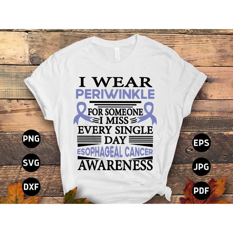 Esophageal Cancer Awareness Svg Png, I Wear Periwinkle for Someone I Miss Every Single Day Svg, Periwinkle Ribbon Svg Cricut Sublimation.jpg