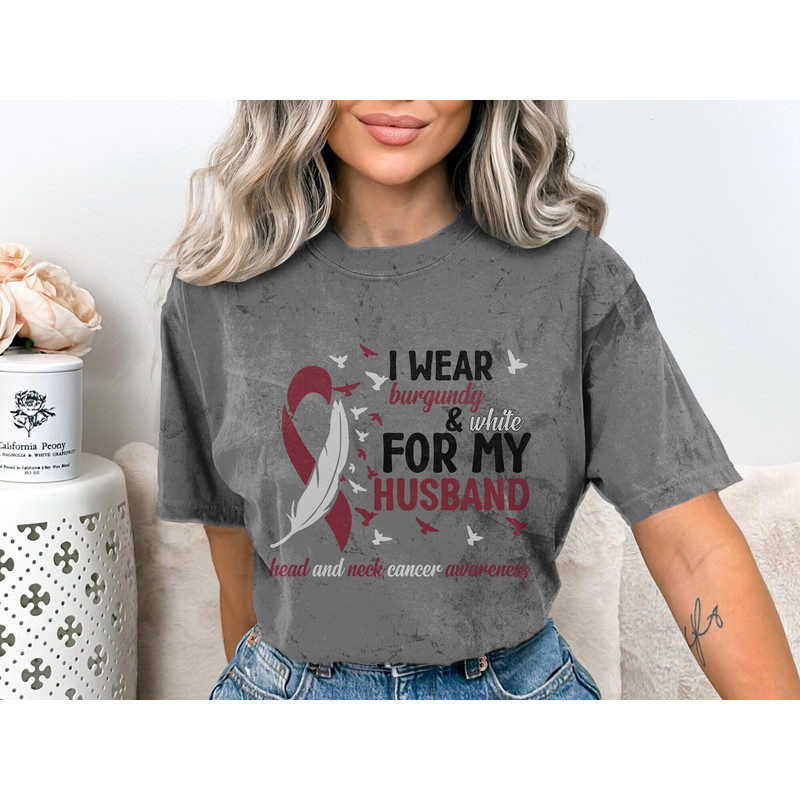 Head and Neck Cancer Awareness Svg Png, I Wear Burgundy & White for My Husband Svg, Burgundy White Ribbon Svg Circut Sublimation Design.jpg
