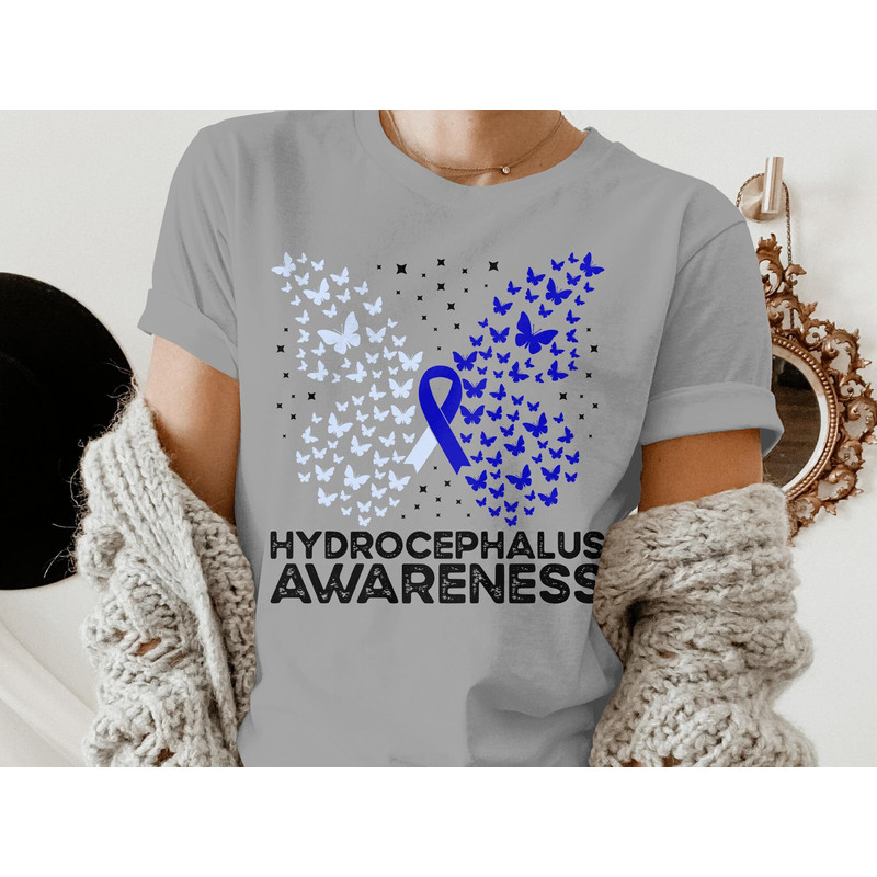 Hydrocephalus Awareness Svg Png, Hydrocephalus Butterfly Svg, Hydro Light Blue Ribbon Support Svg Cricut Sublimation Design.jpg