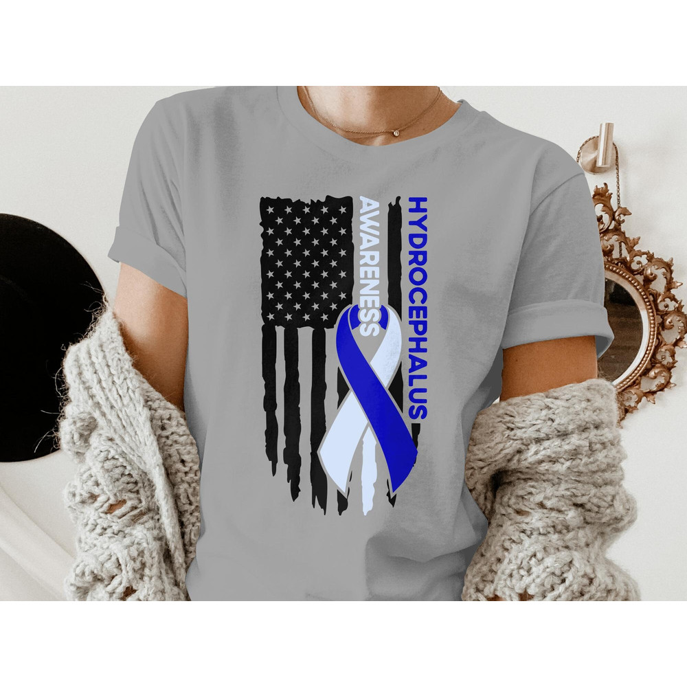 Hydrocephalus Awareness Svg Png, Hydrocephalus Flag Svg, Hydro Light Blue Ribbon Support Svg Cricut Sublimation Design.jpg
