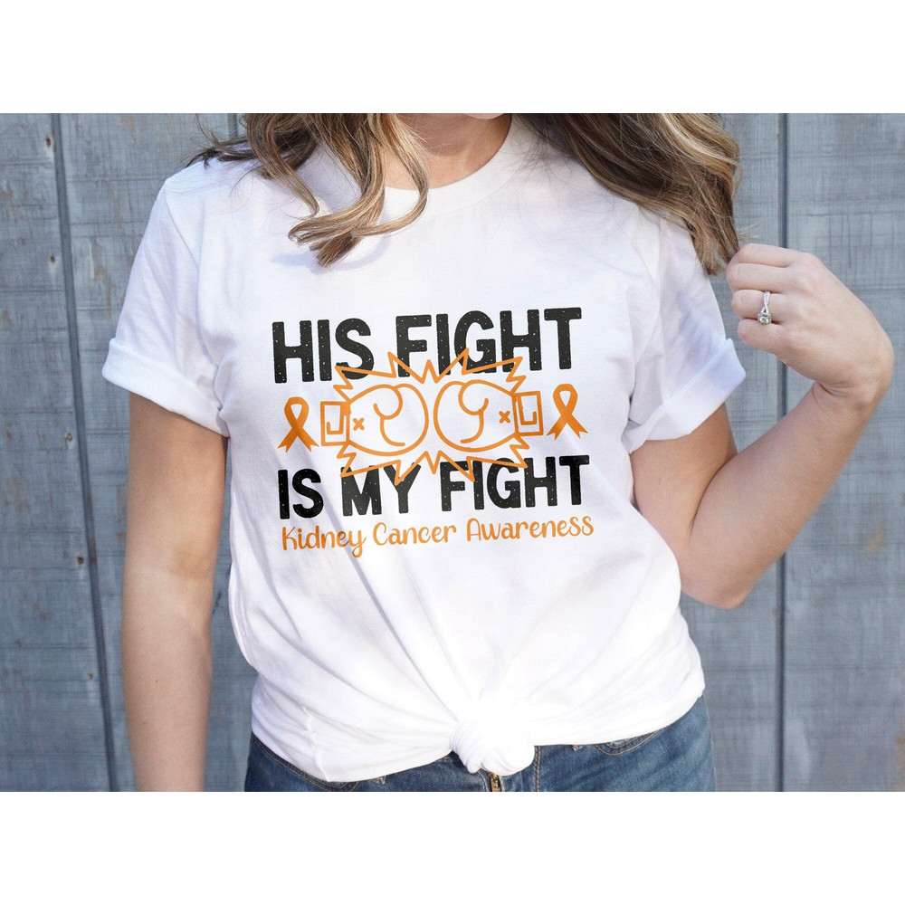 Kidney Cancer Awareness Svg Png, His Fight Is My Fight Svg, Orange Ribbon Svg Cricut Cut File Sublimation Design.jpg