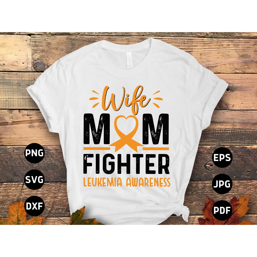 Leukemia Awareness Svg Png, Svg, Leukemia Cancer Orange Ribbon Svg Cricut Sublimation.jpg