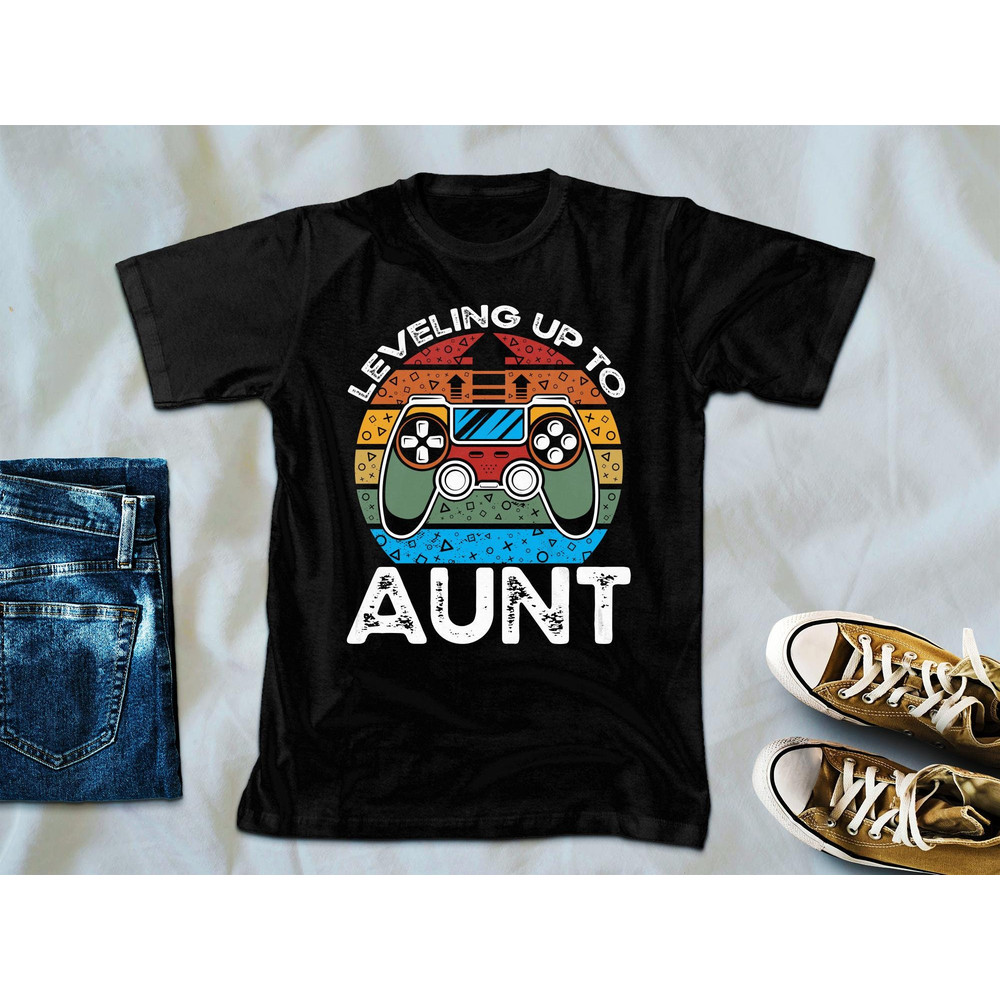 Leveling Up to Aunt Svg Png, Promoted to Aunt Svg, Gamer Svg, Baby Announcement Svg Cricut Sublimation Design.jpg