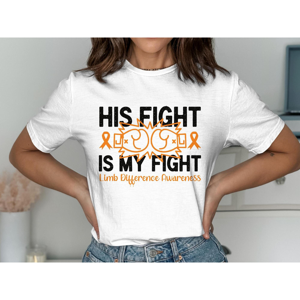 Limb Loss Awareness Svg Png, His Fight is My Fight Svg, Orange Ribbon Svg, Limb Difference Svg Cricut Cut File Sublimation Design.jpg
