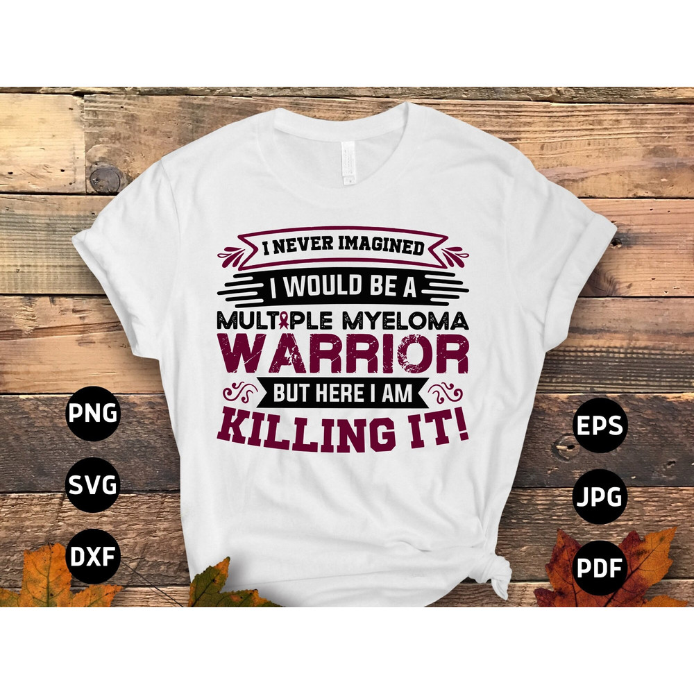 Multiple Myeloma Warrior Svg, Multiple Myeloma Awareness Svg Png, Burgundy Ribbon Svg, Multiple Myeloma Cancer Svg Sublimation.jpg