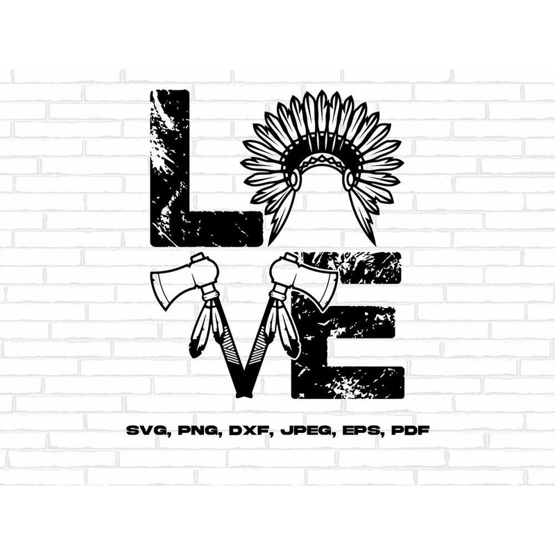 Native American Heritage Month Svg Png, Love Svg Cricut Sublimation Design.jpg