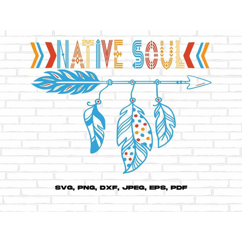Native American Heritage Month Svg Png, Native American Svg Native Soul Svg Cricut Sublimation Design.jpg
