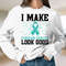 Ovarian Cancer Awareness Svg Png, I Make Ovarian Cancer Look Good Svg, Teal Ribbon Svg Cricut File Sublimation Design.jpg