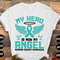 Ovarian Cancer Awareness Svg Png, My Hero is Now My Angel Svg, Teal Ribbon Svg Cricut File Sublimation Design.jpg