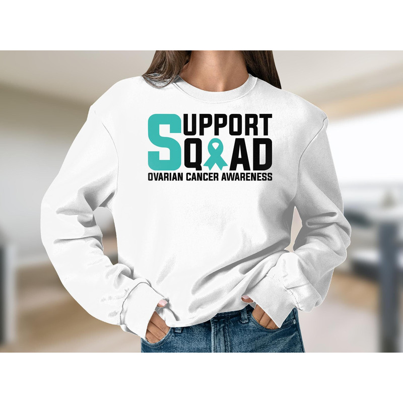 Ovarian Cancer Awareness Svg Png, Support Squad Svg, Teal Ribbon Svg Cricut File Sublimation Design.jpg